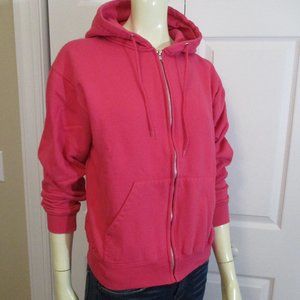 Bright Pink Sweatshirt Hoodie sz S